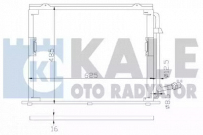 KALE OTO RADYATOR 392400 -  Конденсатор, кондиционер